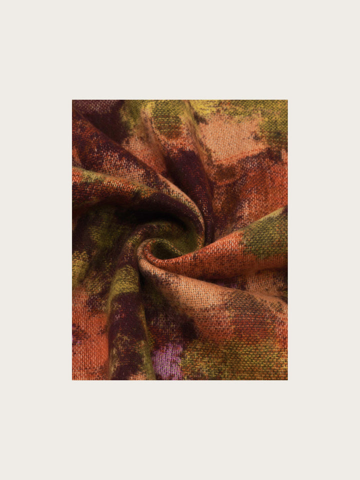 Cashmink-Schal mit buntem Blumen-Design