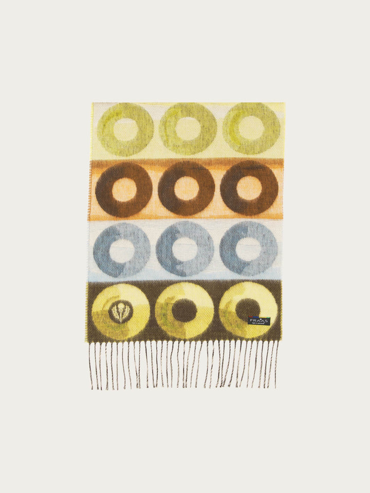 Cashmink-Schal mit geometrischem Kreis-Design