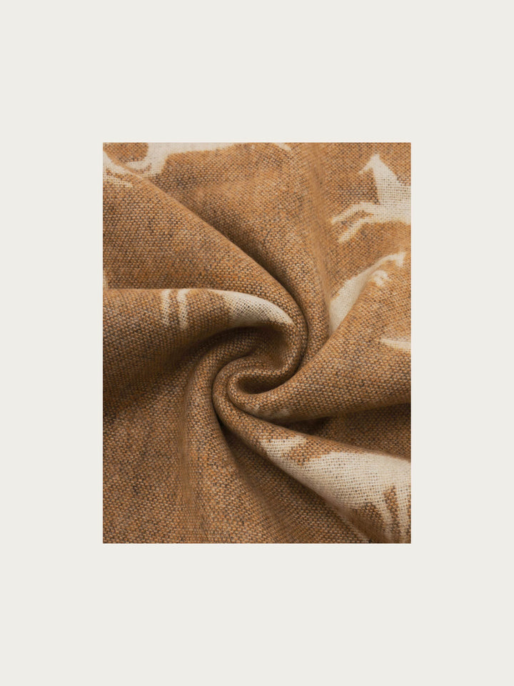 Cashmink-Schal mit Pferde-Design