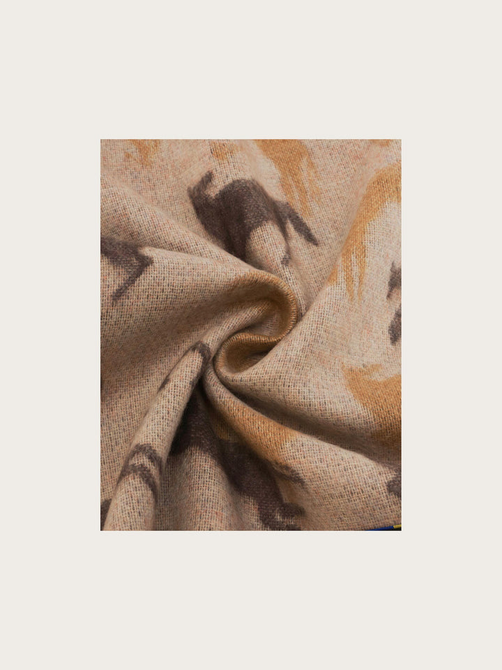 Cashmink-Schal mit Pferde-Design