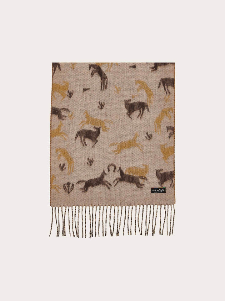 Cashmink-Schal mit Pferde-Design