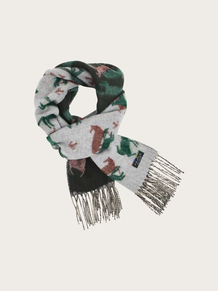Cashmink-Schal mit Pferde-Design