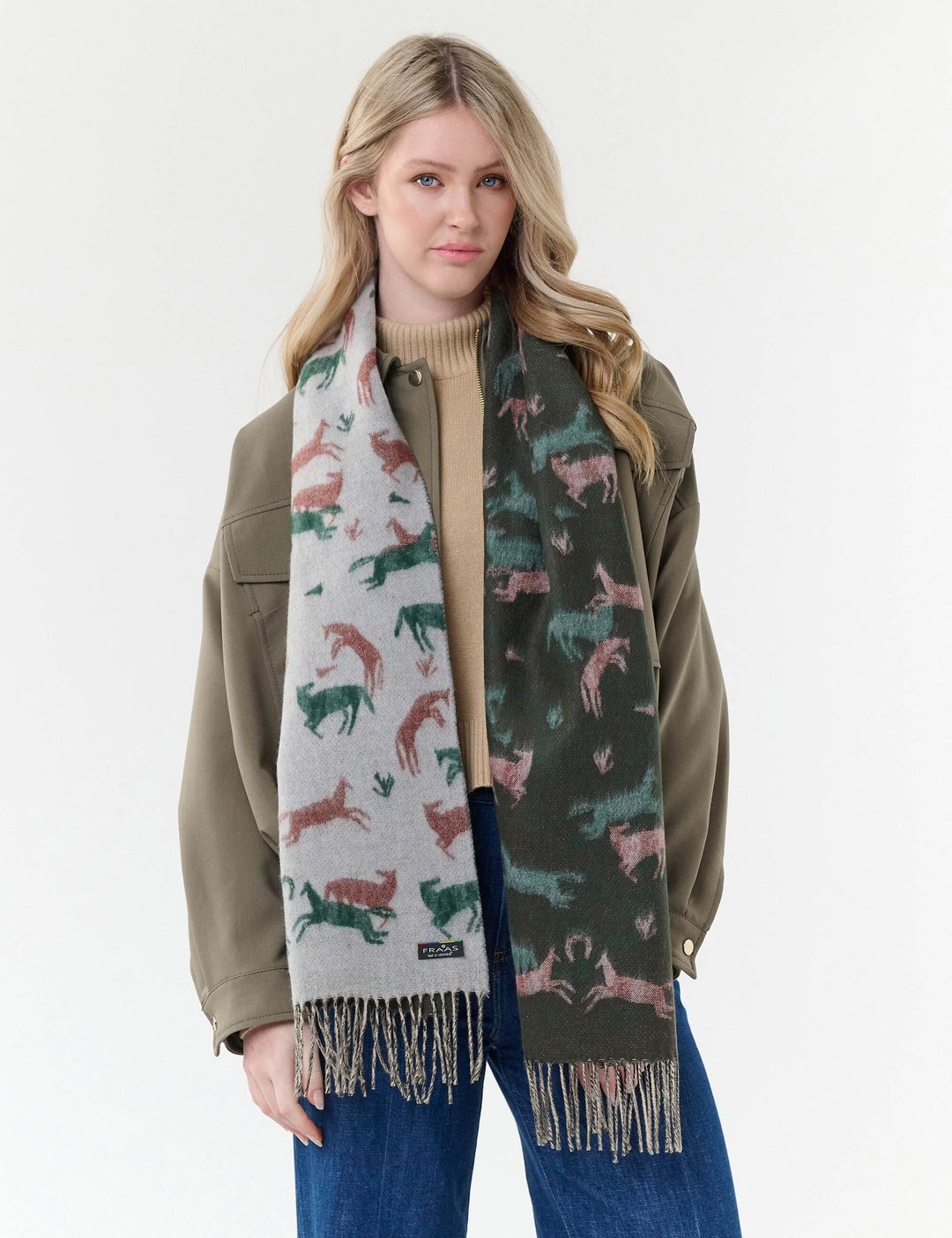 Cashmink-Schal mit Pferde-Design
