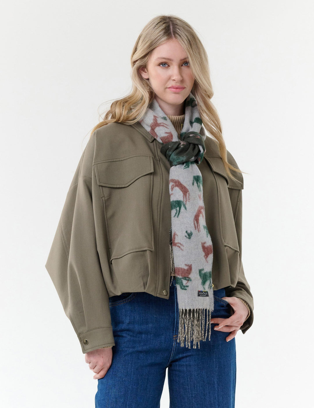 Cashmink-Schal mit Pferde-Design