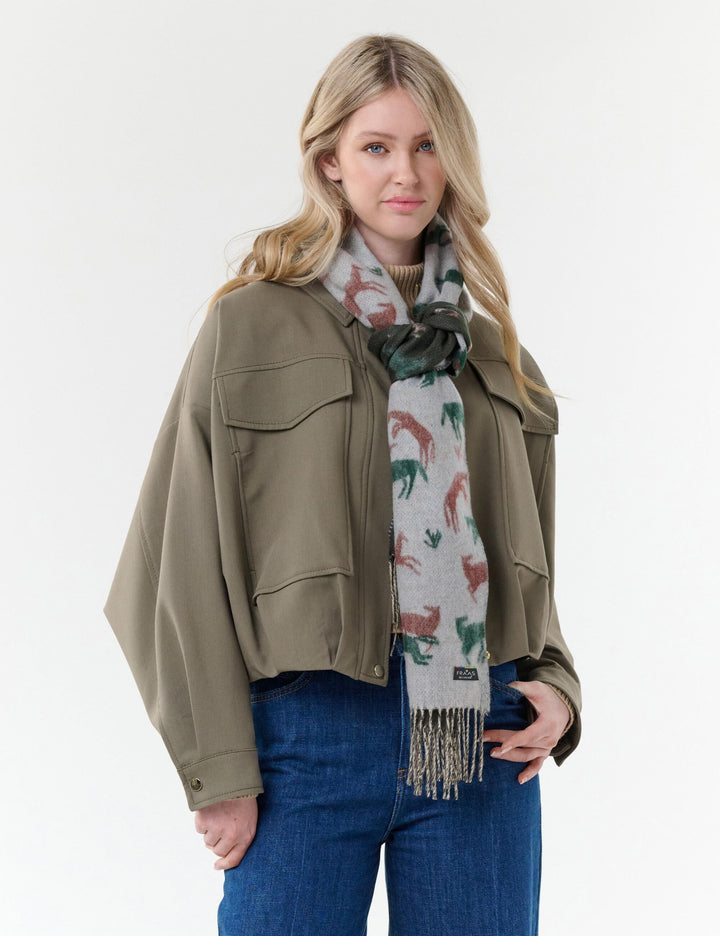Cashmink-Schal mit Pferde-Design