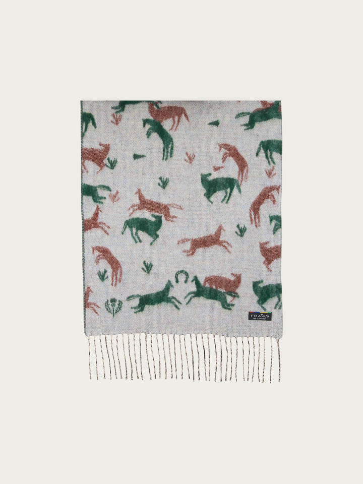 Cashmink-Schal mit Pferde-Design