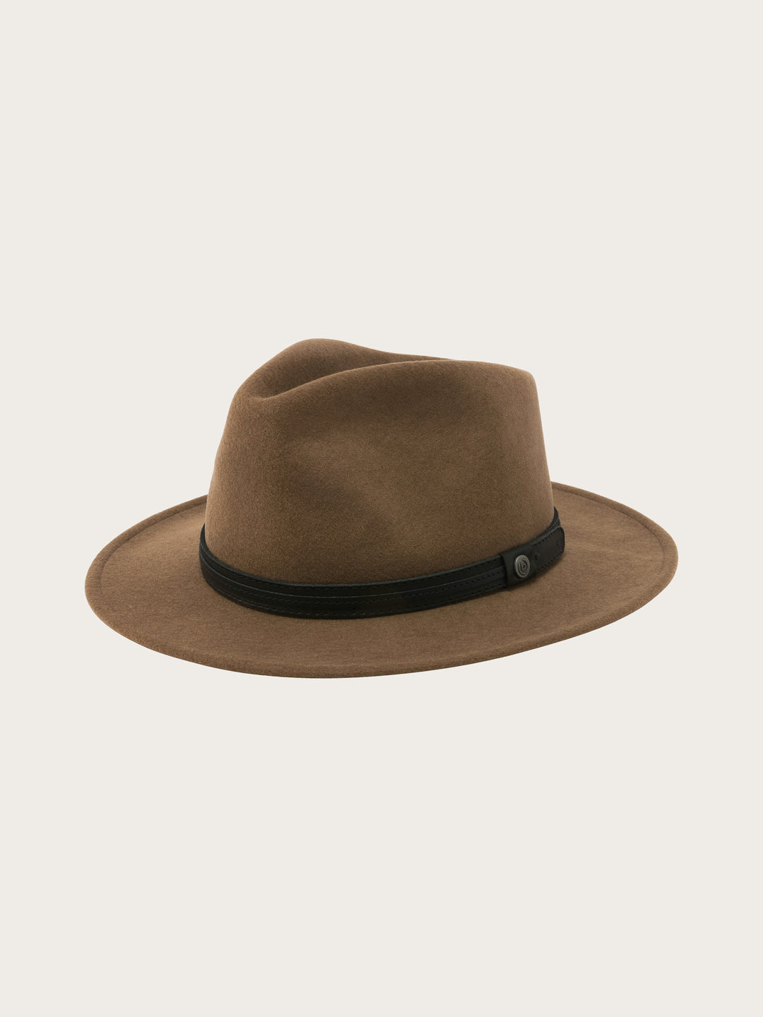 Wasserabweisender Fedora mit Lederband und bugatti-Label