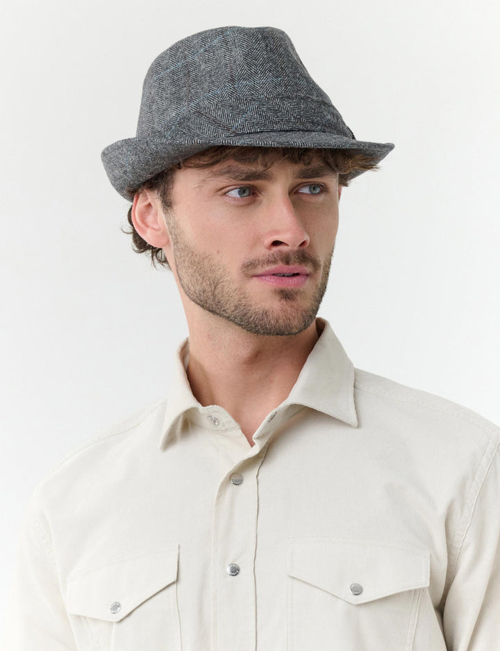 bugatti Trilby mit Fischgrät-Design