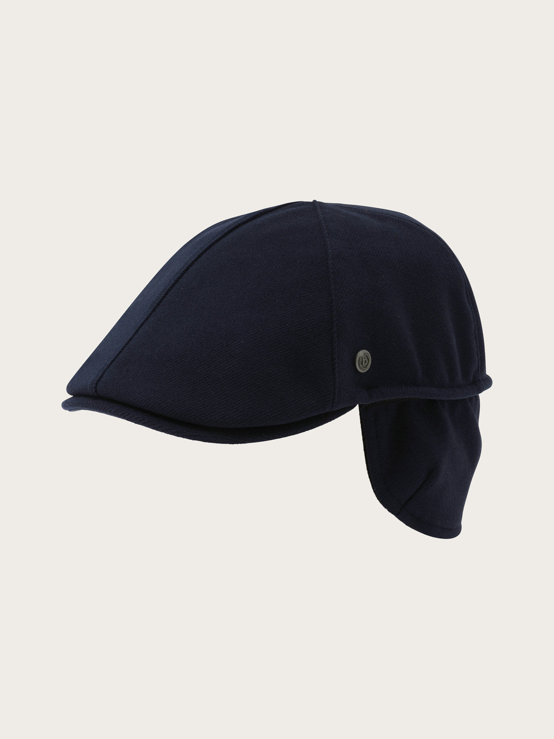 Einfarbige melierte bugatti Flatcap mit Ohrenklappen