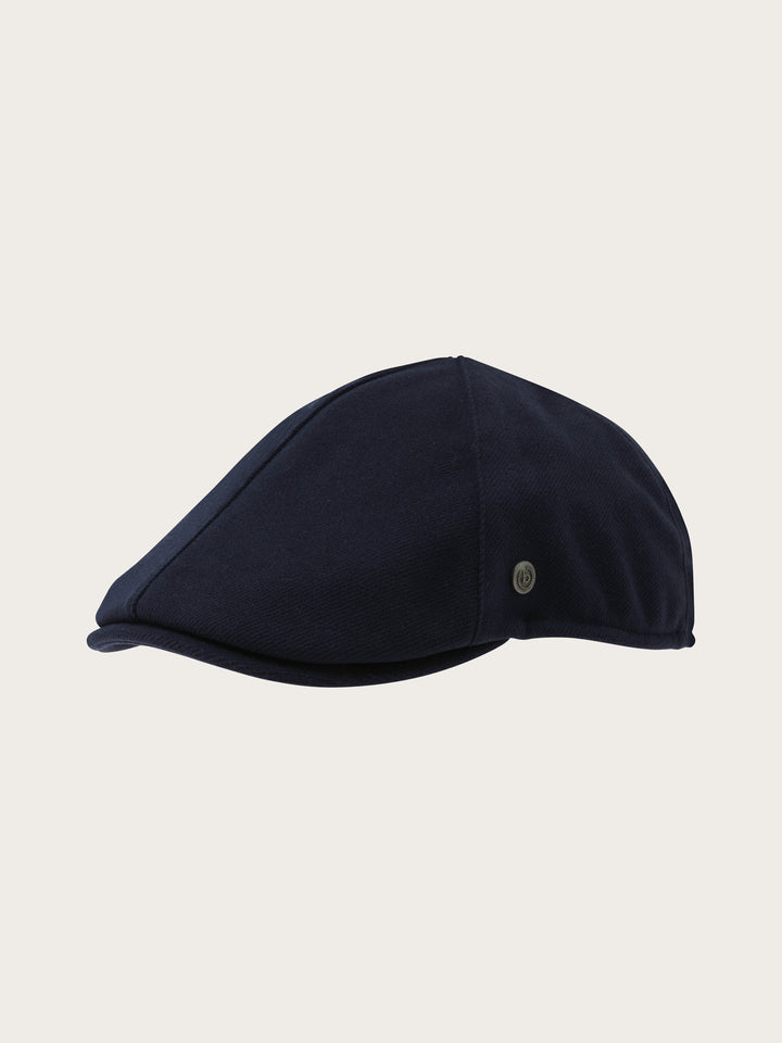 Einfarbige melierte bugatti Flatcap mit Ohrenklappen