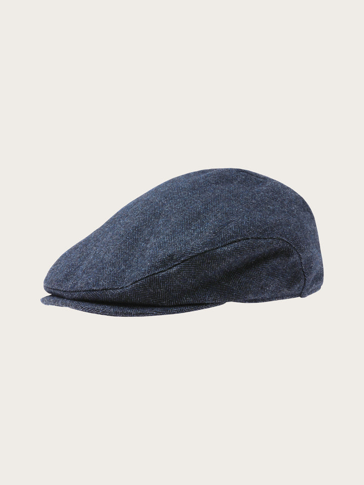 bugatti Flatcap mit Fischgrät-Design mit Wollanteil