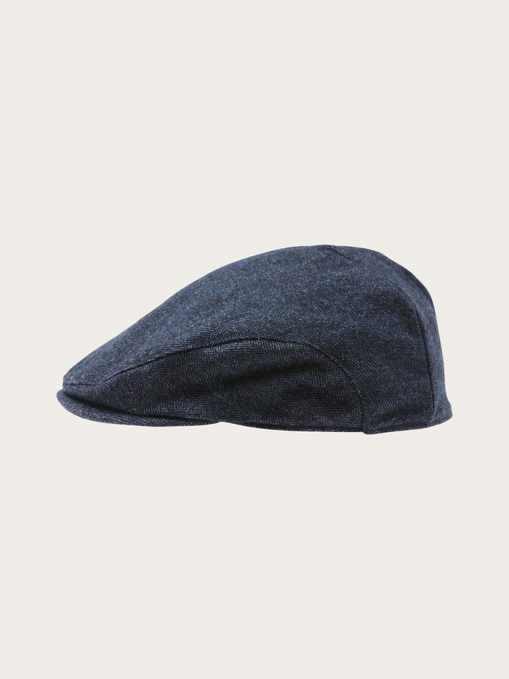 bugatti Flatcap mit Fischgrät-Design mit Wollanteil