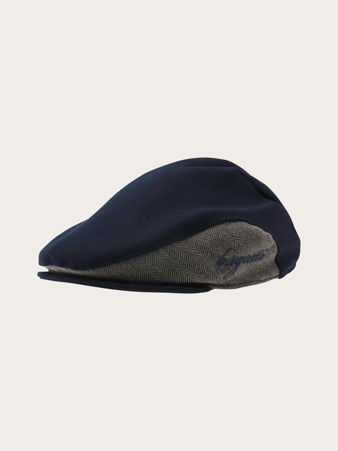 Winddichte bugatti Flatcap mit Color Block Design und Ohrenklappen