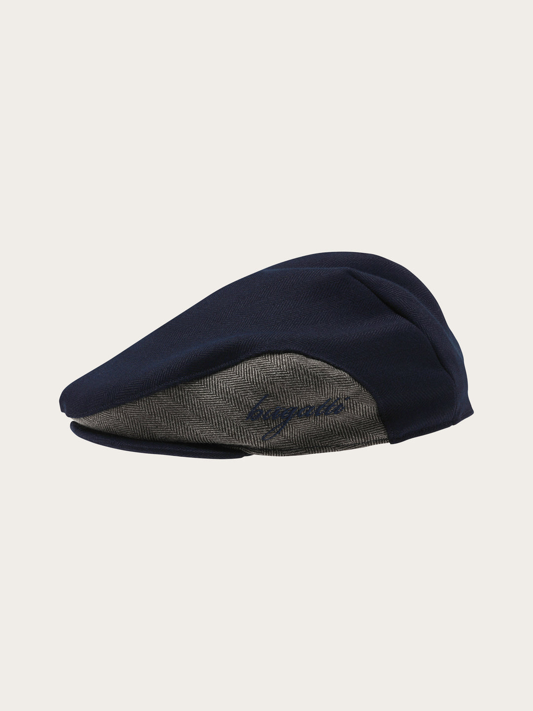 Winddichte bugatti Flatcap mit Color Block Design und Ohrenklappen