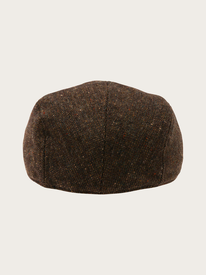 Winddichte bugatti Tweed-Flatcap mit Ohrenklappen