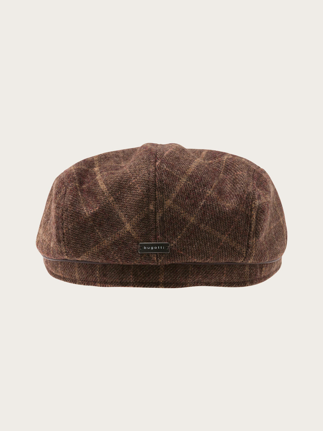 Winddichte bugatti Flatcap mit Karo-Design und Ohrenklappen