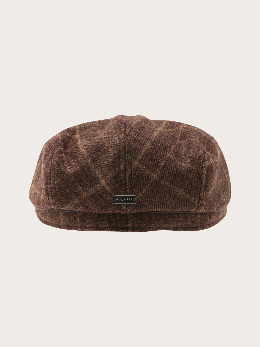 Winddichte bugatti Flatcap mit Karo-Design und Ohrenklappen
