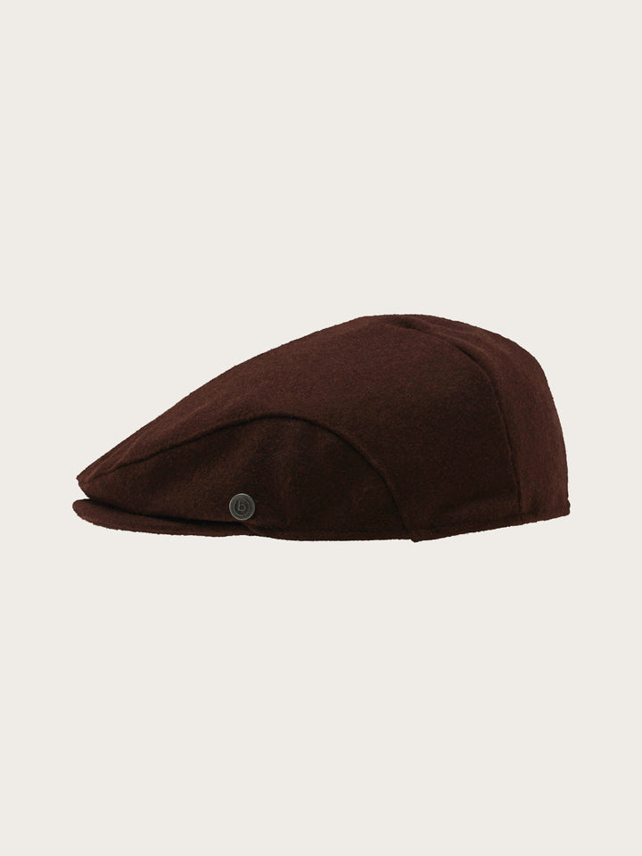 Winddichte, einfarbige bugatti Flatcap mit Ohrenklappen