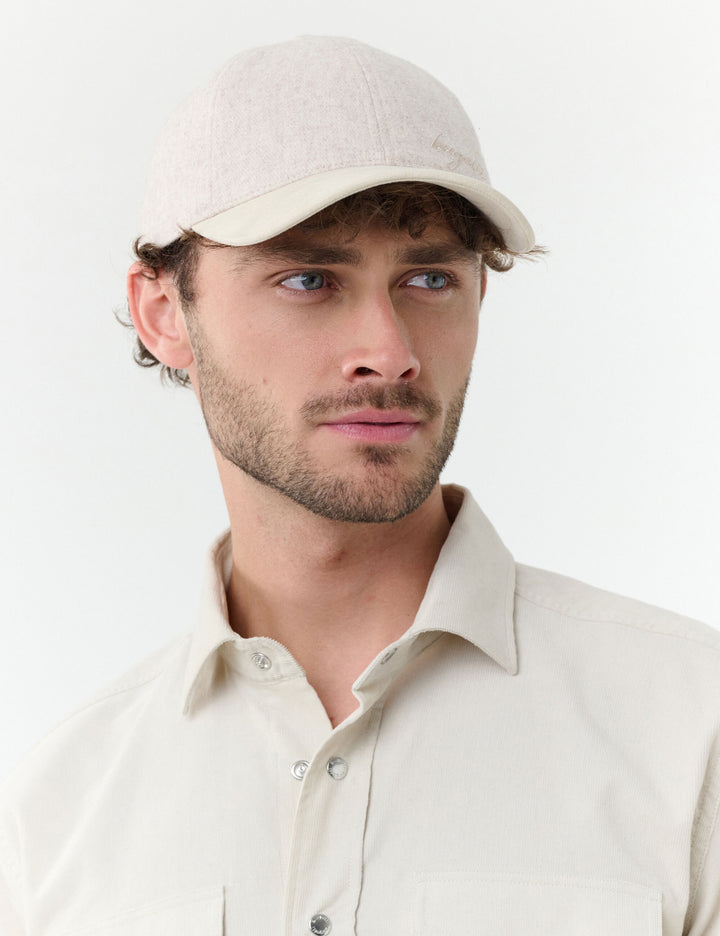 bugatti Basecap mit Nadelstreifen-Design in Wollmischung
