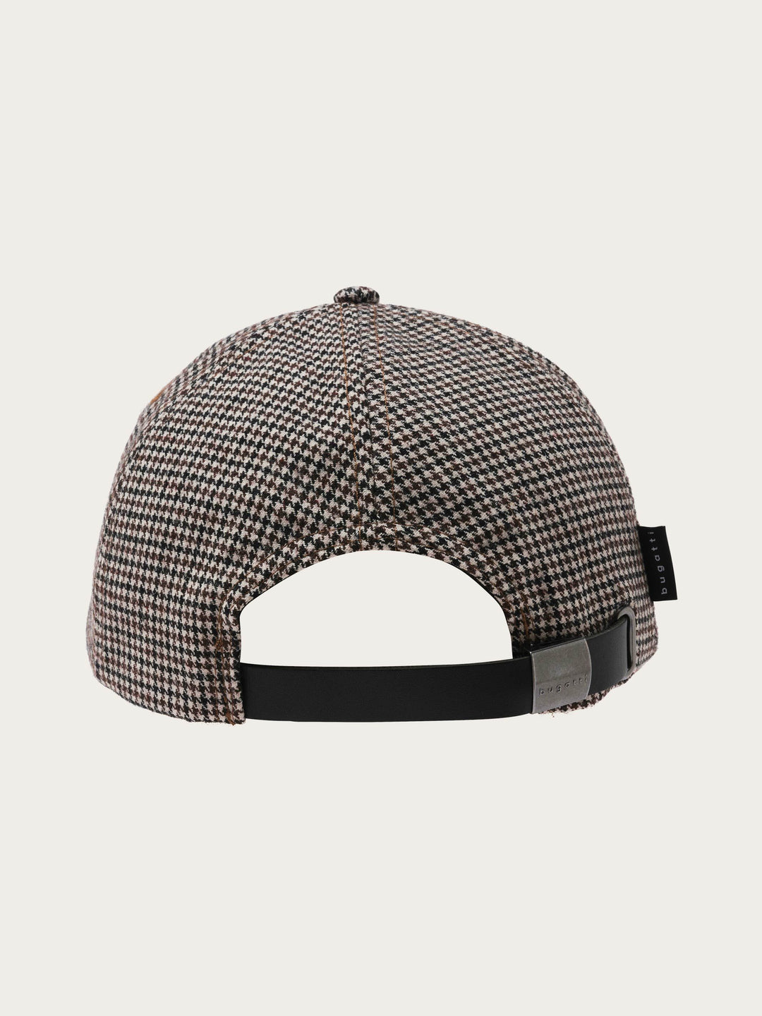 bugatti Basecap mit klassischem Glencheck-Karo in Wollmischung