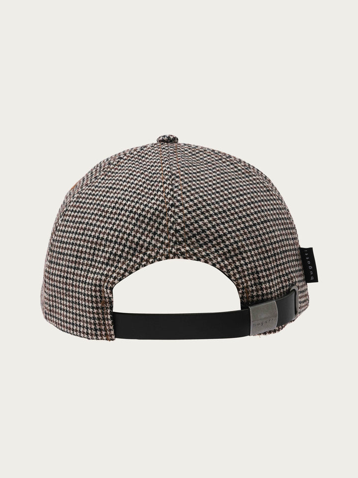 bugatti Basecap mit klassischem Glencheck-Karo in Wollmischung