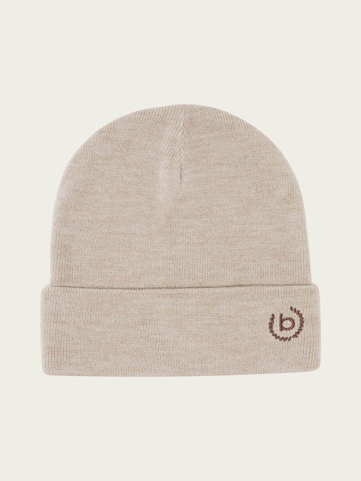 Einfarbige bugatti Beanie mit breitem Rand