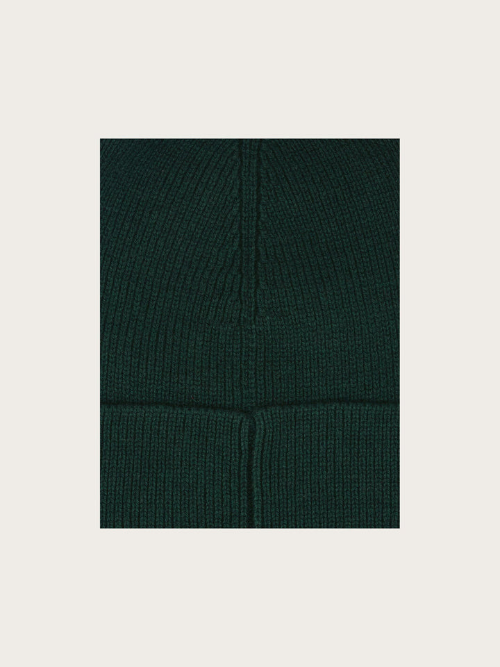 Einfarbige Beanie mit gestickter bugatti-Flag