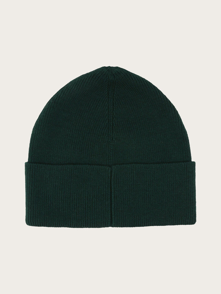 Einfarbige Beanie mit gestickter bugatti-Flag