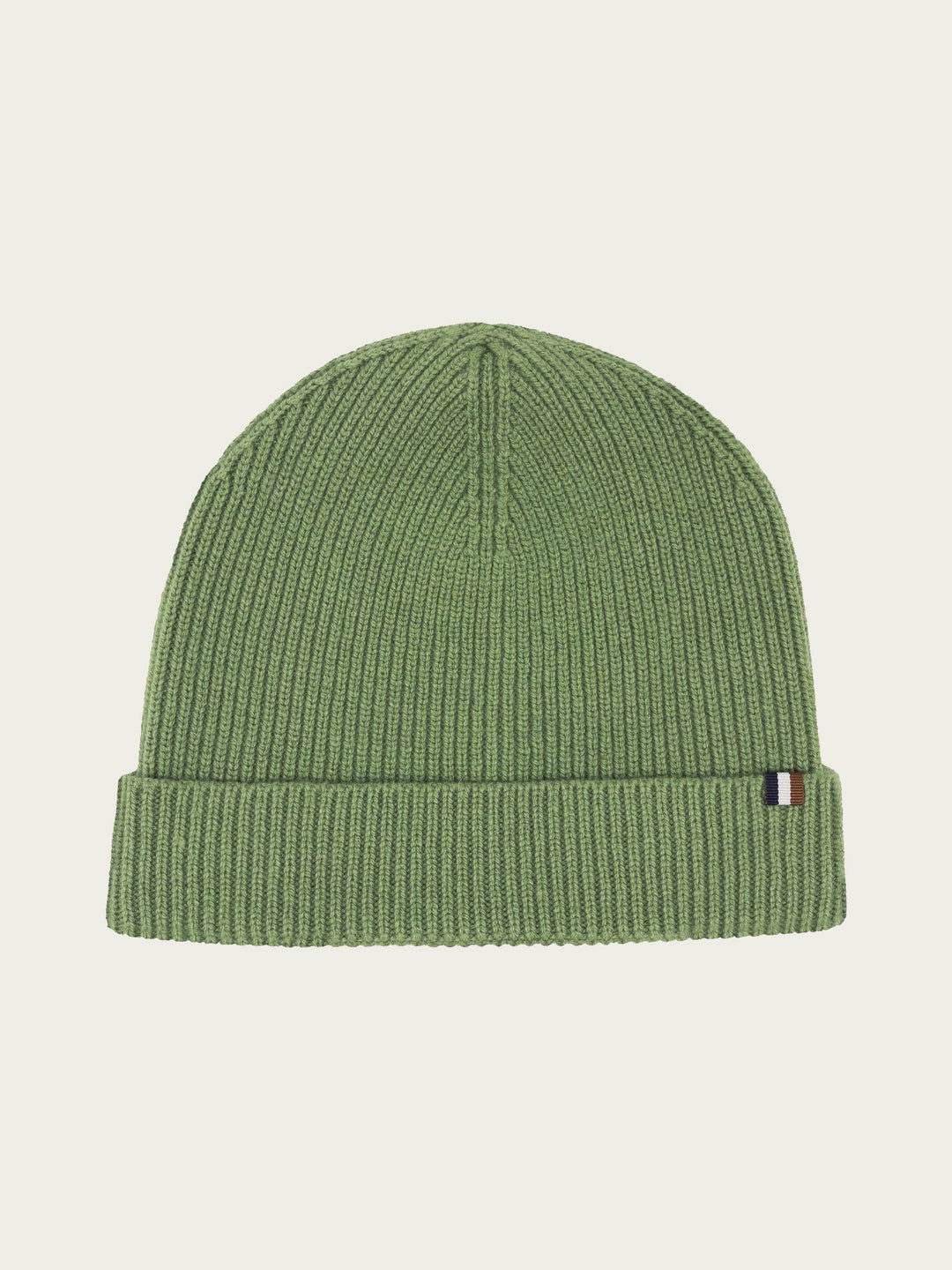 Einfarbige bugatti Beanie mit Signature-Flag