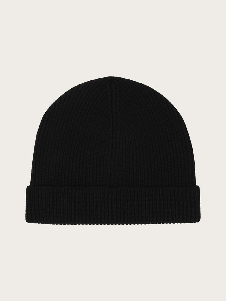 Einfarbige bugatti Beanie mit Signature-Flag