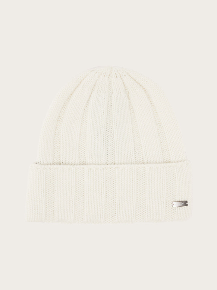 Einfarbige bugatti Beanie mit Fleece-Fütterung