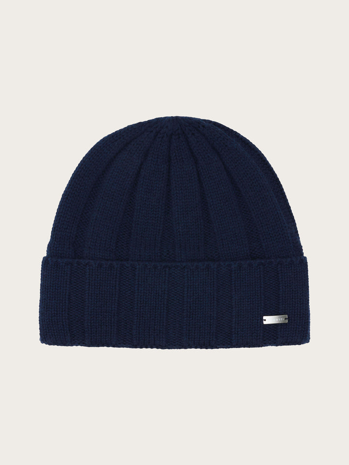Einfarbige bugatti Beanie mit Fleece-Fütterung