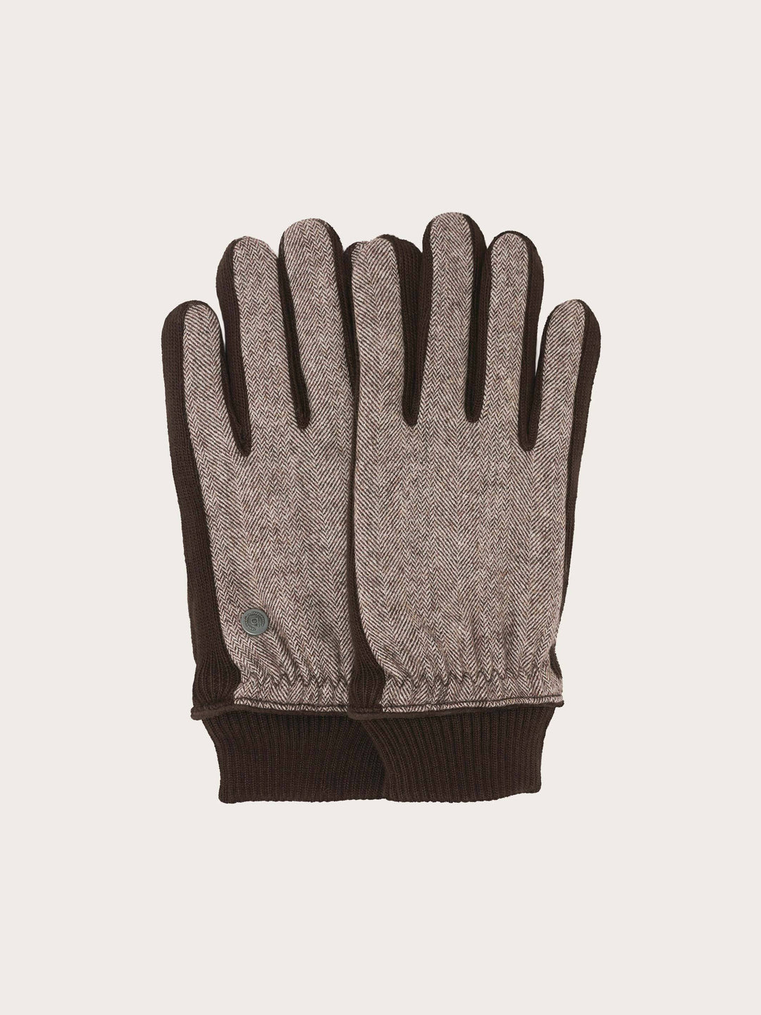Einfarbige bugatti Handschuhe im Fischgrat-Design