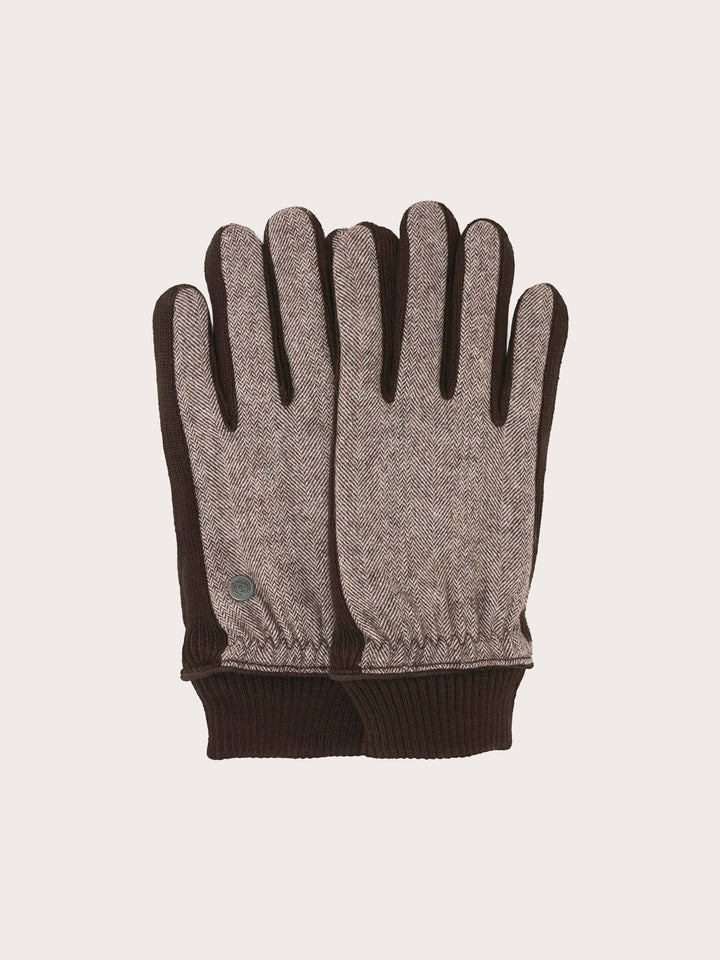 Einfarbige bugatti Handschuhe im Fischgrat-Design