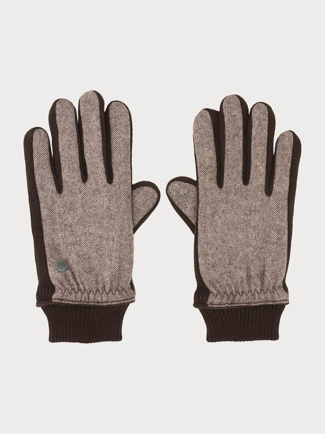 Einfarbige bugatti Handschuhe im Fischgrat-Design