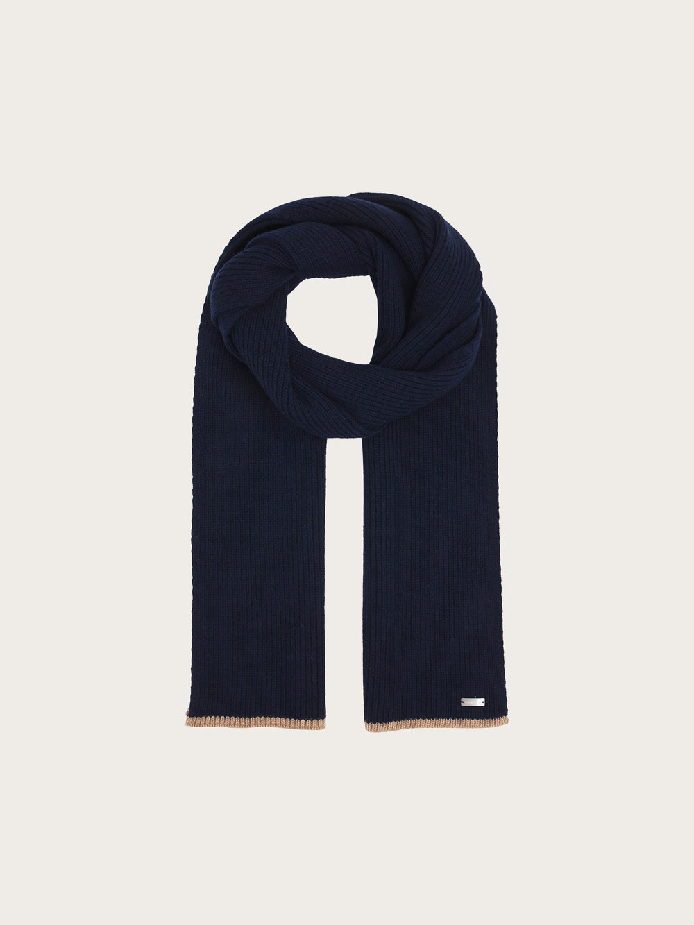 bugatti Strickschal mit farblich abgesetzem Rand