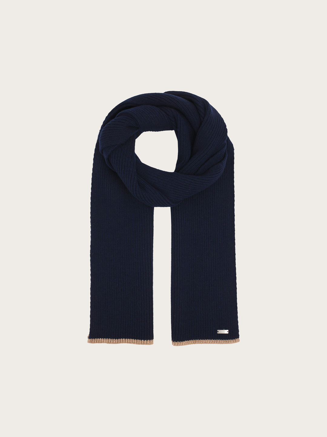 bugatti Strickschal mit farblich abgesetzem Rand