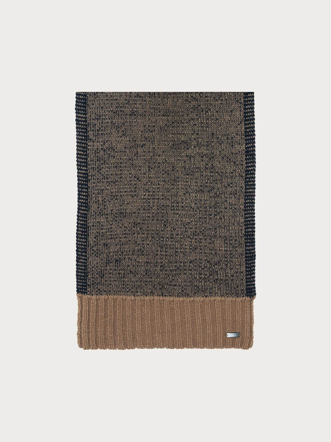 bugatti Strickschal mit melierter und einfarbiger Seite