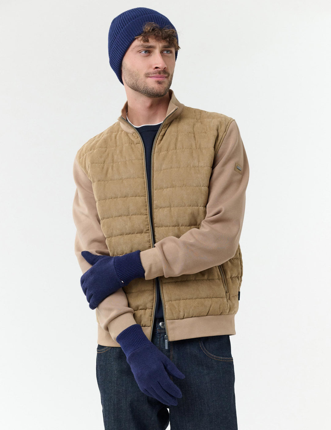 bugatti Geschenkset mit Beanie und Handschuhen