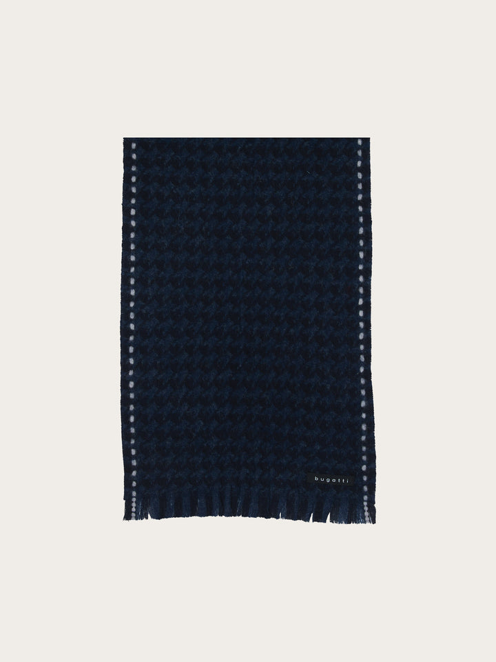 bugatti Wollschal mit Hahnentritt-Design