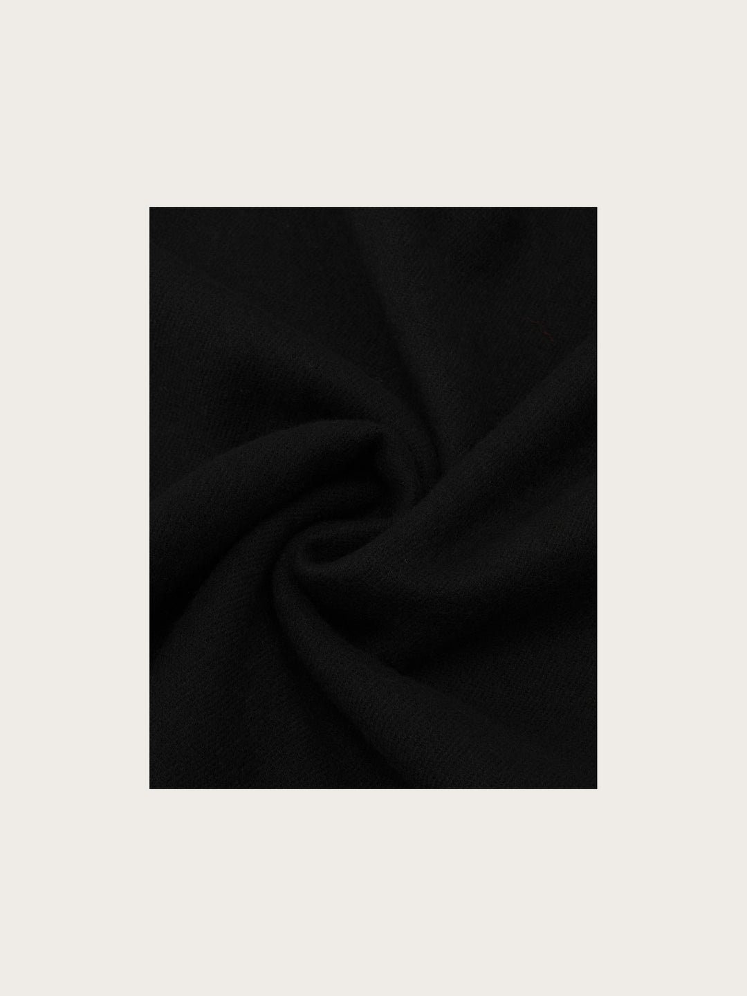Cashmink-Poncho mit langem Teddyfell-Rand