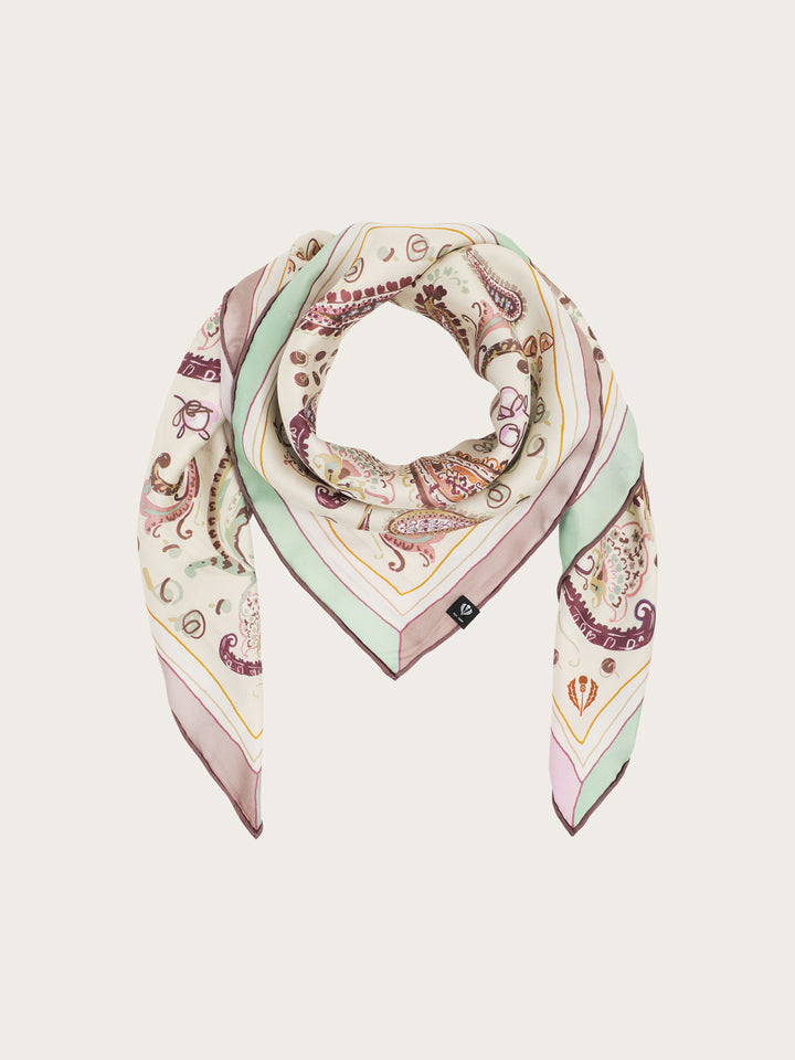 Seidentuch mit farbenfrohem Paisley-Design