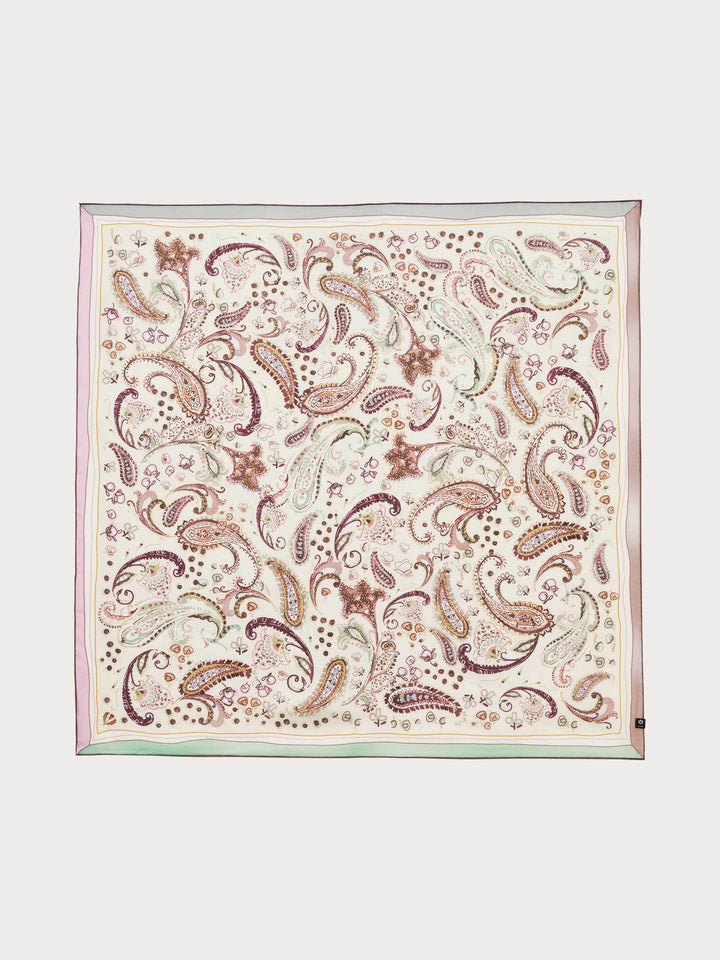 Seidentuch mit farbenfrohem Paisley-Design
