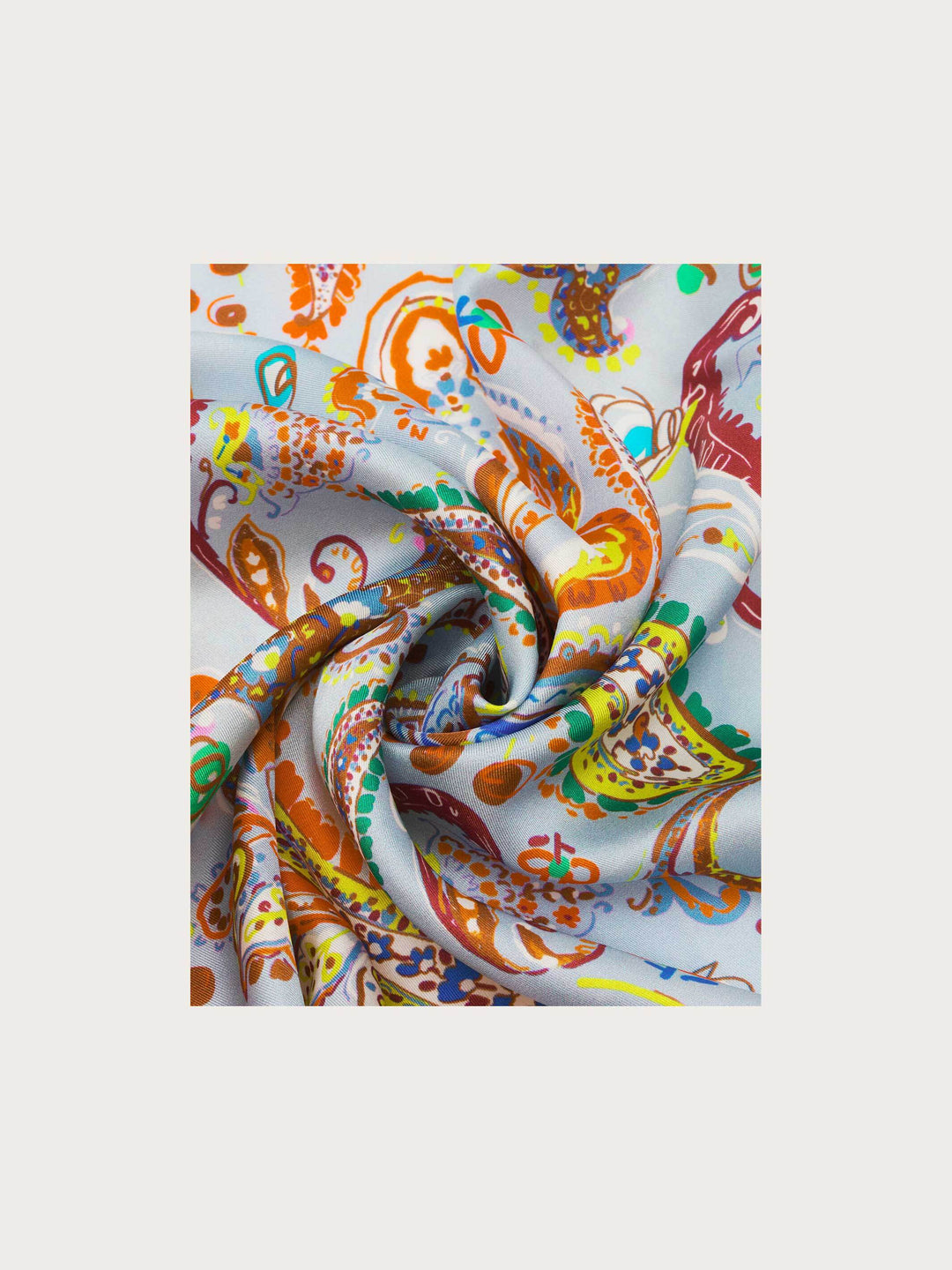 Seidentuch mit farbenfrohem Paisley-Design