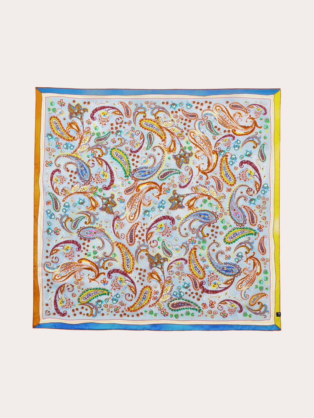 Seidentuch mit farbenfrohem Paisley-Design
