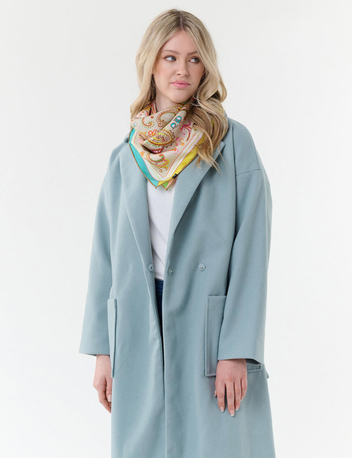 Seidentuch mit farbenfrohem Paisley-Design