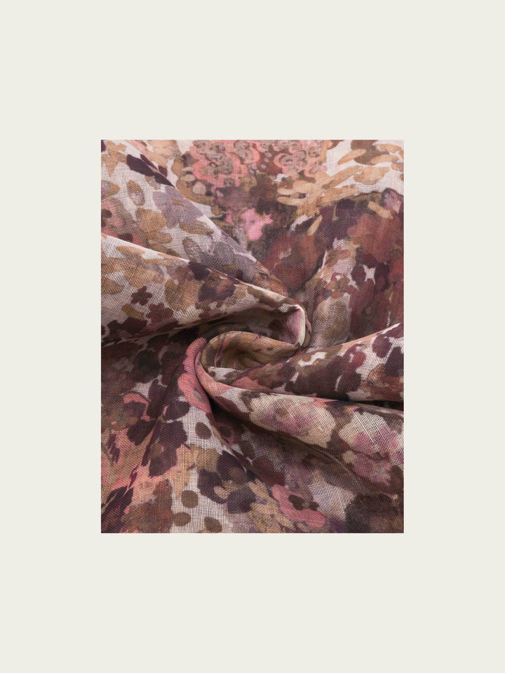 Sustainability Edition - Schal mit Millefleur Aquarell-Design