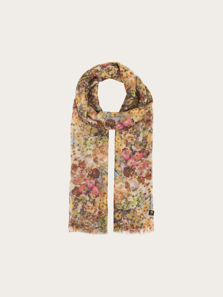 Sustainability Edition - Schal mit Millefleur Aquarell-Design