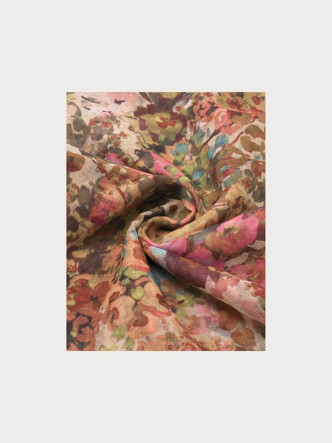 Sustainability Edition - Schal mit Millefleur Aquarell-Design