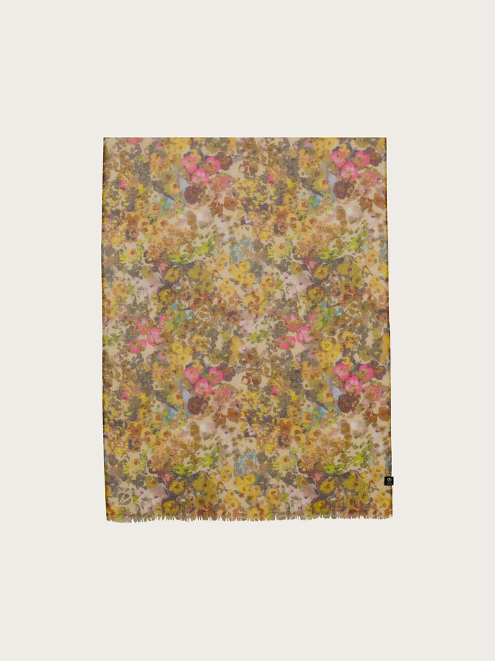 Sustainability Edition - Schal mit Millefleur Aquarell-Design